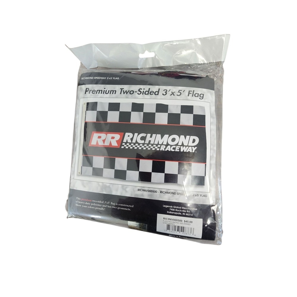 Richmond Raceway Premium Two-Sided 3'x5' Flag NASCAR Racing‎ Checkered
